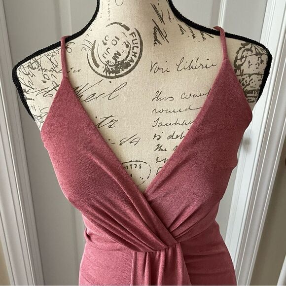 Lulu’s Dreamy Date Rose Pink Midi Dress - Picture 3 of 7